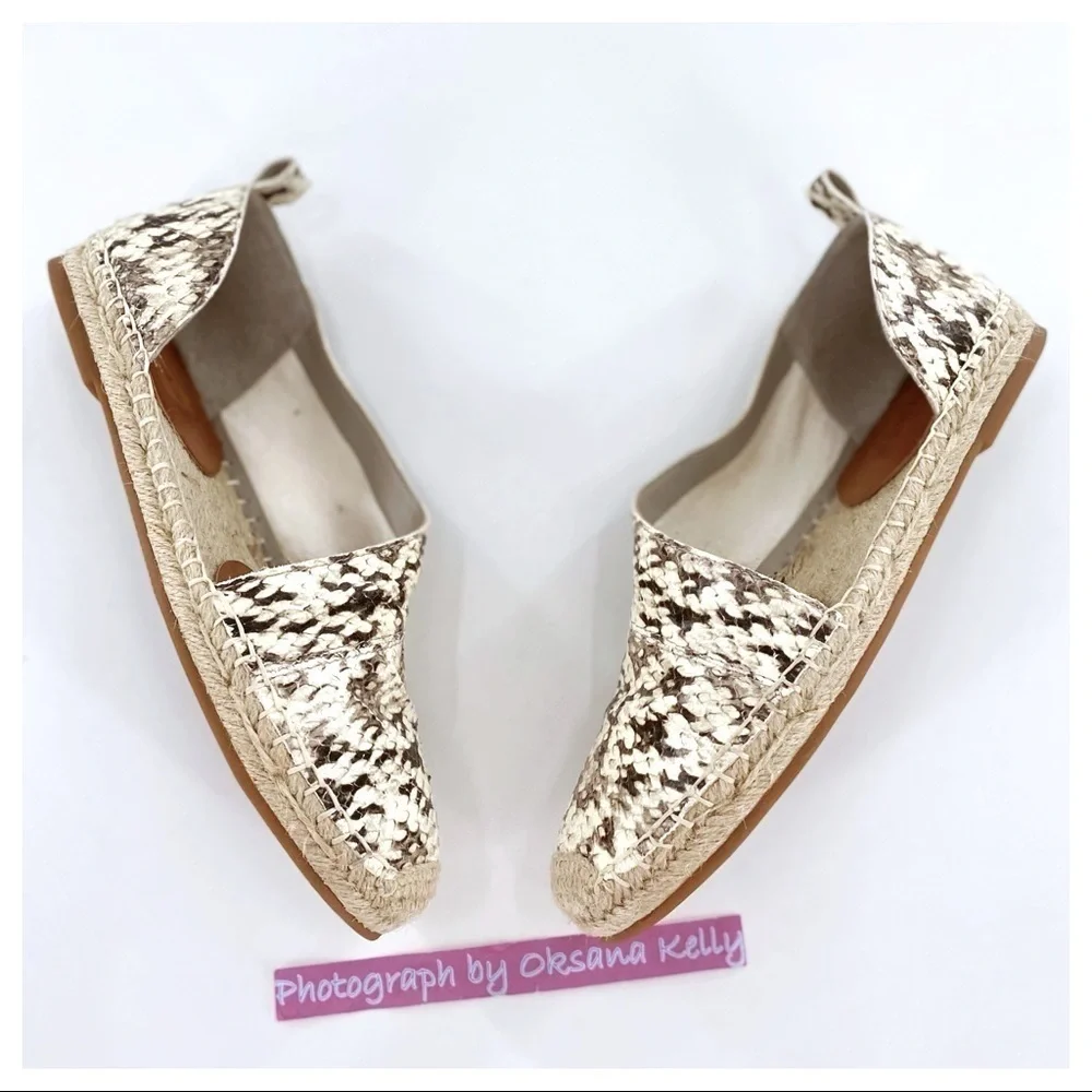 1.STATE Women's White Dela Espadrille Flat 7.5 M